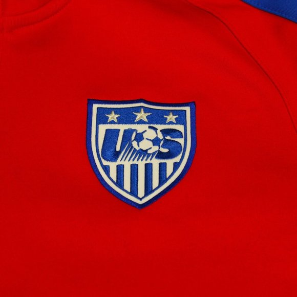 Nike USA Soccer USMNT World Cup Fleece Sweatshirt Zip Up Red Mens Large - Picture 2 of 12